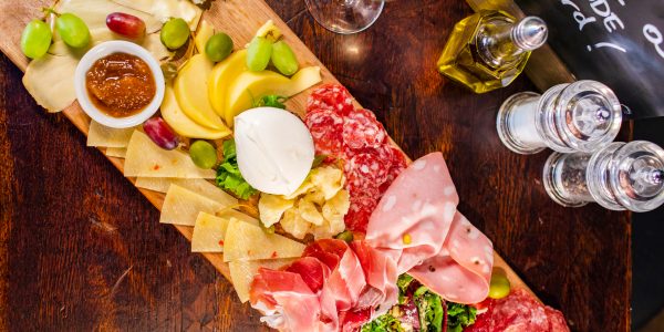 beautiful Italian cheese board and platter